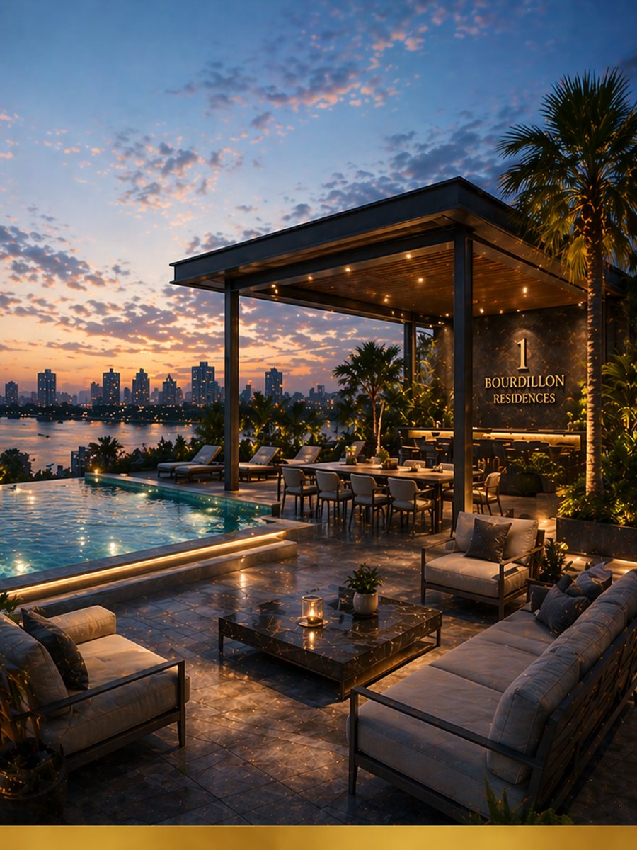 Rooftop infinity pool, Girard development, Ikoyi Lagos